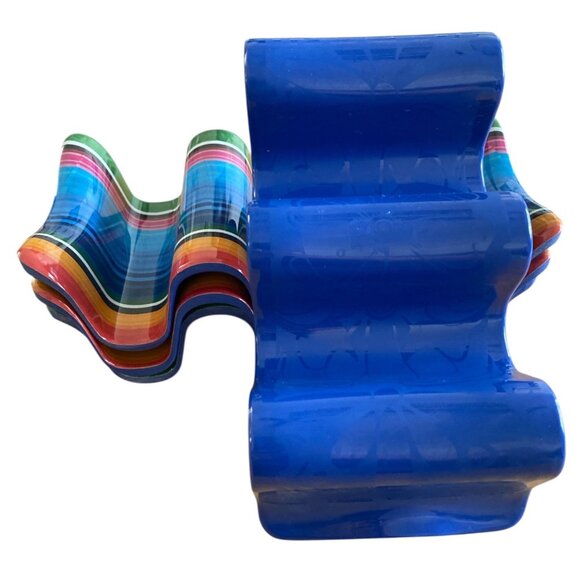 Prepara Set Of 4 Taco Holder Stands Melamine Fiesta Colors New No Tags - Picture 3 of 5